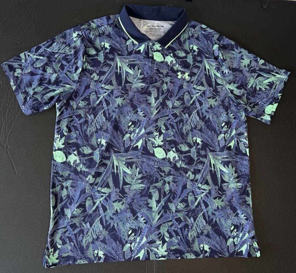 Under Armour Men's Iso-Chill Plant Etching Golf Polo Shirt 2XL